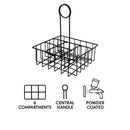 REGENT TABLE CONDIMENT HOLDER POWDER COATED BLACK
