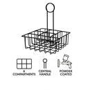 REGENT TABLE CONDIMENT HOLDER POWDER COATED BLACK