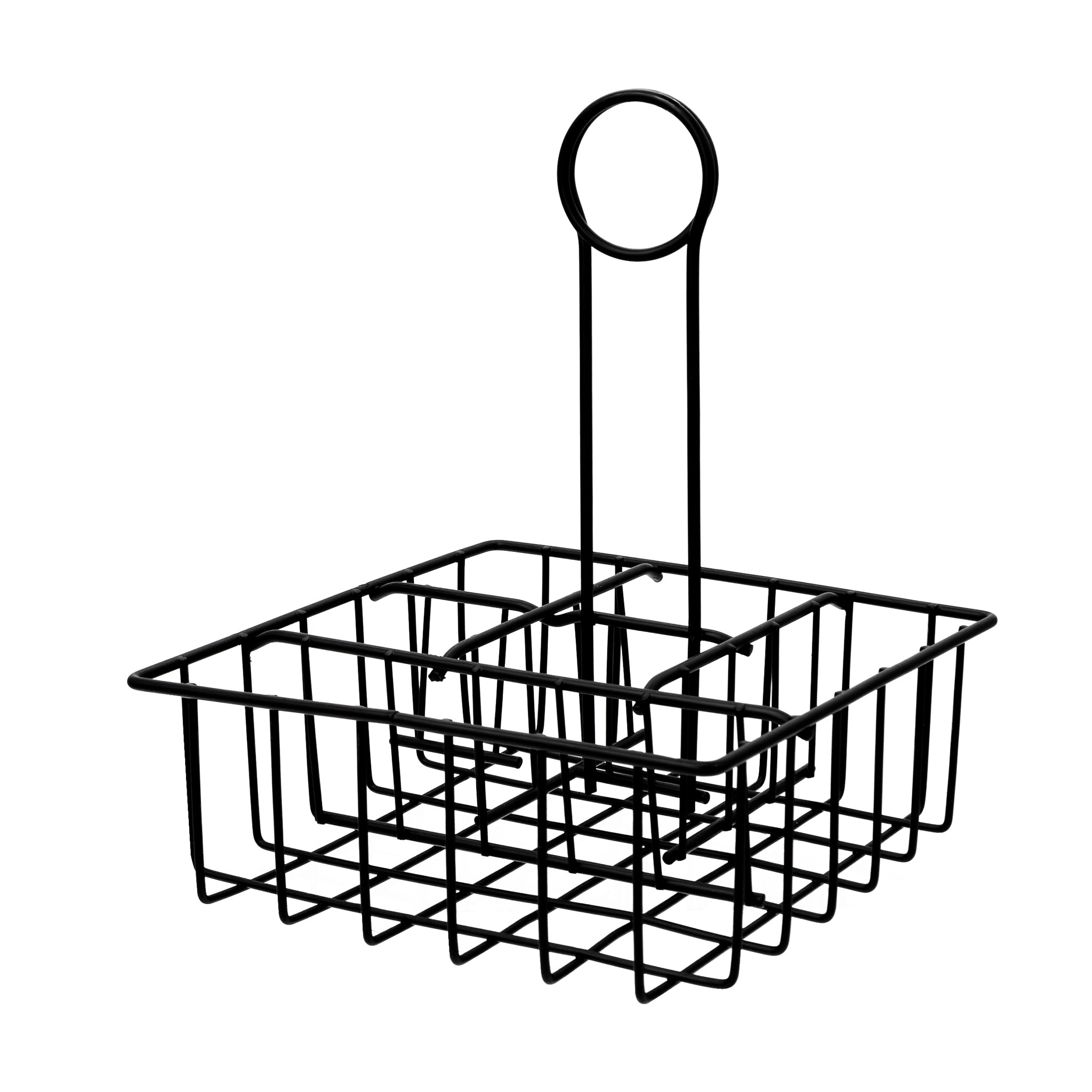 REGENT TABLE CONDIMENT HOLDER POWDER COATED BLACK