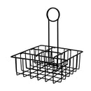 REGENT TABLE CONDIMENT HOLDER POWDER COATED BLACK