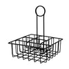 REGENT TABLE CONDIMENT HOLDER POWDER COATED BLACK