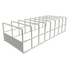 REGENT 8 SLOT PLATE/BOWL STORAGE RACK POWDER COATED WHITE, 380X150MM