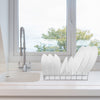 REGENT 8 SLOT PLATE/BOWL STORAGE RACK POWDER COATED WHITE, 380X150MM