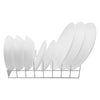REGENT PLATE/BOWL STORAGE RACK POWDER COATED WHITE 8 SLOT, (380X150X100MM)