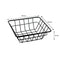 REGENT WIRE SERVING BASKET SQUARE POWDER COATED BLACK, (150X150X50MM)