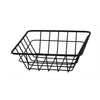 REGENT WIRE SERVING BASKET SQUARE POWDER COATED BLACK, 150X150X50MM