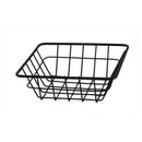 REGENT WIRE SERVING BASKET SQUARE POWDER COATED BLACK, (150X150X50MM)