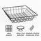 REGENT WIRE SERVING SQUARE SMALL BASKET POWDER COATED BLACK, (200MM)