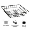 REGENT WIRE SERVING SQUARE SMALL BASKET POWDER COATED BLACK, 200MM