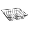 REGENT WIRE SERVING SQUARE SMALL BASKET POWDER COATED BLACK, 200MM
