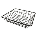 REGENT WIRE SERVING BASKET SQUARE POWDER COATED BLACK, (200X200X50MM)