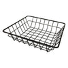 REGENT WIRE SERVING BASKET SQUARE POWDER COATED BLACK, (200X200X50MM)