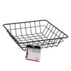 REGENT WIRE SERVING SQUARE SMALL BASKET POWDER COATED BLACK, 200MM