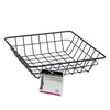 REGENT WIRE SERVING SQUARE SMALL BASKET POWDER COATED BLACK, 200MM