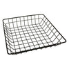 REGENT WIRE SERVING SQUARE MEDIUM BASKET POWDER COATED BLACK, 250MM