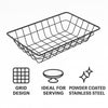 REGENT WIRE SERVING BASKET RECT. POWDER COATED BLACK, (230X160MM)