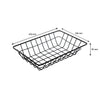 REGENT WIRE SERVING BASKET RECT. POWDER COATED BLACK, 230X160MM