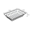 REGENT WIRE SERVING BASKET RECT. POWDER COATED BLACK, (230X160X50MM)