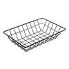 REGENT WIRE SERVING BASKET RECT. POWDER COATED BLACK, 230X160MM
