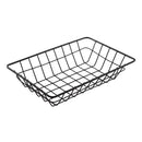 REGENT WIRE SERVING BASKET RECT. POWDER COATED BLACK, (230X160X50MM)