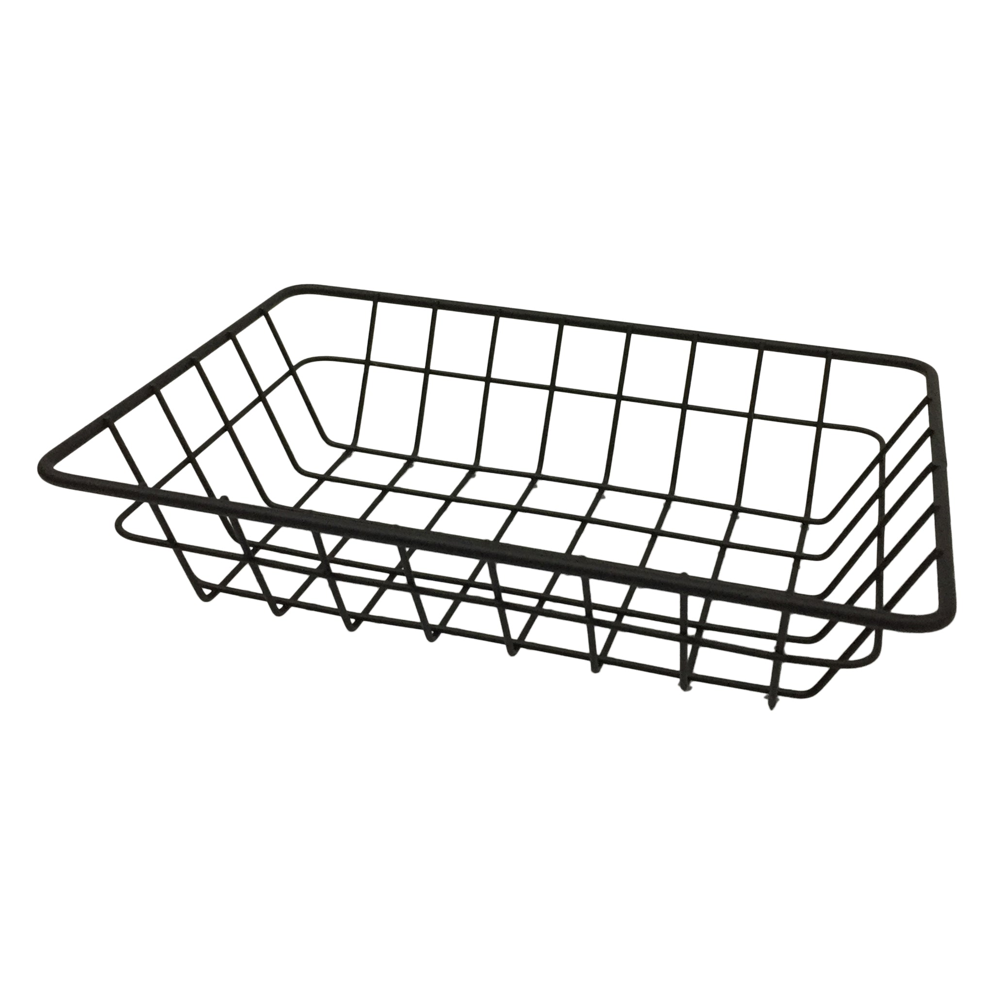 REGENT WIRE SERVING BASKET RECT. POWDER COATED BLACK, 230X160MM