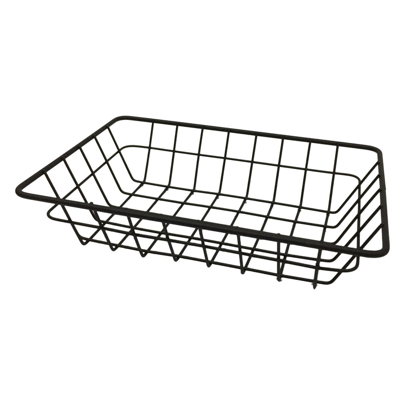REGENT WIRE SERVING BASKET RECT. POWDER COATED BLACK, (230X160X50MM)