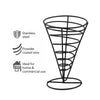REGENT CHIP SERVER WIRE CONE POWDER COATED BLACK, 140MM DIAX225MM