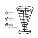 REGENT CHIP SERVER WIRE CONE POWDER COATED BLACK, 140MM DIAX225MM