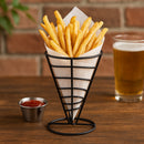 REGENT CHIP SERVER WIRE CONE POWDER COATED BLACK, 140MM DIAX225MM