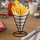 REGENT CHIP SERVER WIRE CONE POWDER COATED BLACK, 140MM DIAX225MM