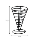 REGENT CHIP SERVER WIRE CONE POWDER COATED BLACK, (140MM DIAX225MM)
