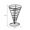 REGENT CHIP SERVER WIRE CONE POWDER COATED BLACK, (140MM DIAX225MM)