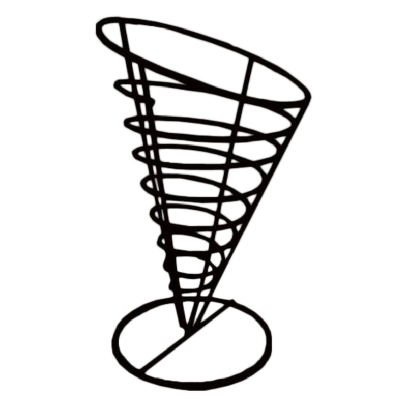 REGENT CHIP SERVER WIRE CONE POWDER COATED BLACK, (140MM DIAX225MM)
