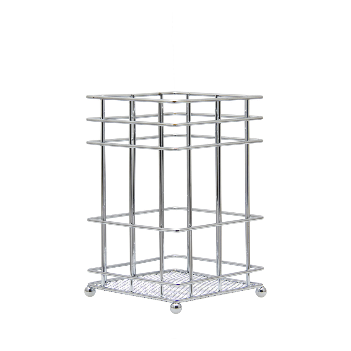 REGENT CHROME UTENSIL/CUTLERY HOLDER, 110X110MM