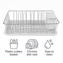 REGENT CHROME DISH RACK WITH TRAY
