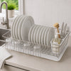 REGENT CHROME DISH RACK WITH PLASTIC UTENSIL HOLDER AND TRAY