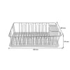 REGENT CHROME DISH RACK WITH PLASTIC UTENSIL HOLDER AND TRAY