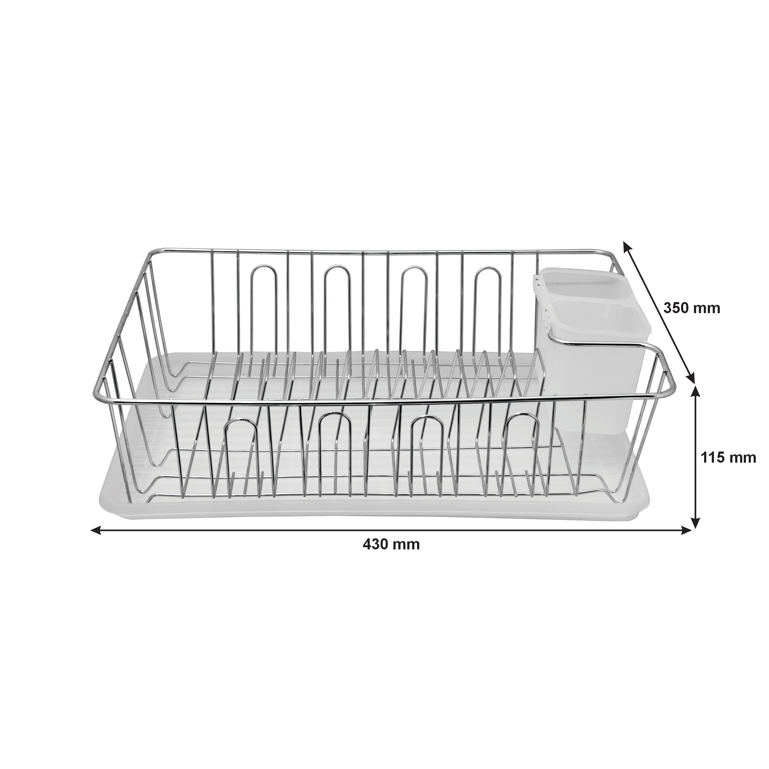 REGENT CHROME DISH RACK WITH TRAY