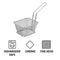 REGENT CHROME SERVER RECT. CHIP FRYER BASKET WITH HANDLE, (105X90MM)