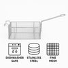 REGENT CHROME CHIP FRYER BASKET WITH FRONT HOOK, 170X280X130MM