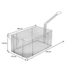 REGENT CHROME CHIP FRYER BASKET WITH FRONT SIDE HOOK, (535/280X170X140MM)