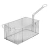 REGENT CHROME CHIP FRYER BASKET WITH FRONT HOOK, 170X280X130MM