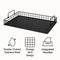 REGENT KITCHEN VINTAGE TRAY WITH STEEL MESH SIDES AND HANDLES P.C. BLACK, 420X280MM