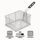 REGENT CHROME CHIP FRYER BASKET, 365 X 220 X 185MM