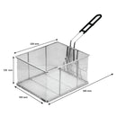 REGENT CHROME CHIP FRYER BASKET, (365/220X185X125MM)