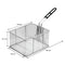 REGENT CHROME CHIP FRYER BASKET, (365/220X185X125MM)