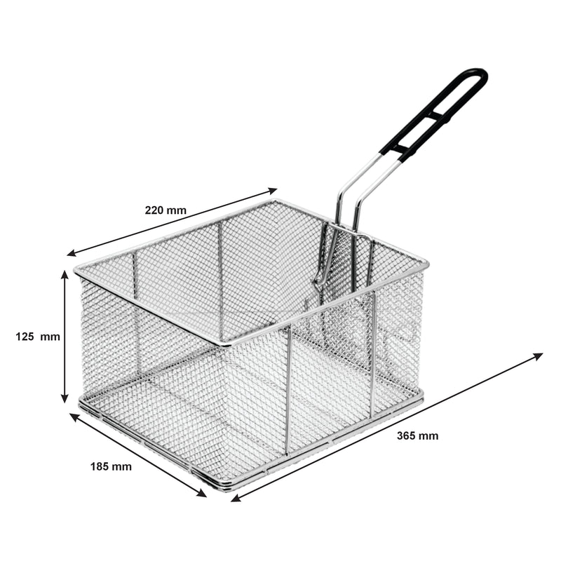 REGENT CHROME CHIP FRYER BASKET, (365/220X185X125MM)