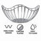 REGENT CHROME ROUND WIRE FREE-FORM BREAD/FRUIT BASKET SMALL, 190X190MM