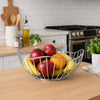 REGENT CHROME ROUND WIRE FREE-FORM BREAD/FRUIT BASKET SMALL, 190X190MM