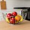 REGENT CHROME ROUND WIRE FREE-FORM BREAD/FRUIT BASKET SMALL, 190X190MM